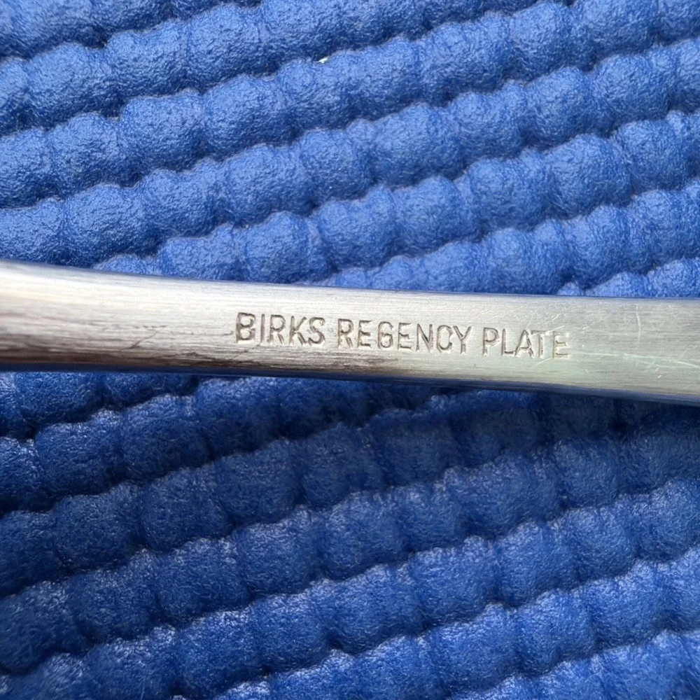 Vintage Birks Regency Plate Queen Mary - silverplate, Set 8 Luncheon Forks 7